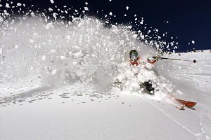 Powder skiing in Chamonix